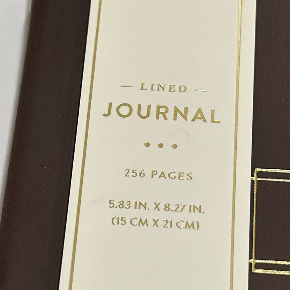 Eccolo Dark Brown Journal with Cream Ribbon - Picture 3 of 7